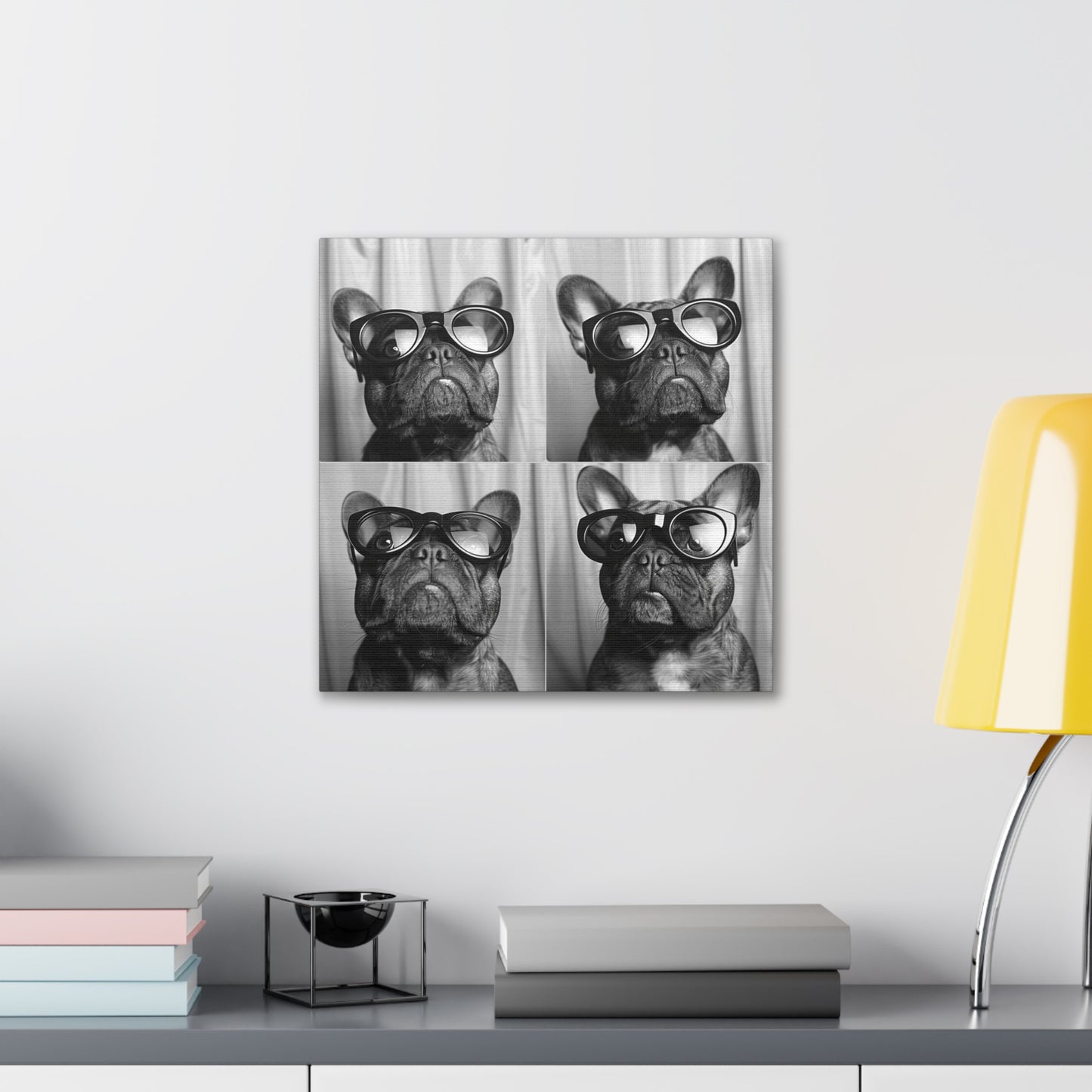 French Bulldog Photo Booth Canvas