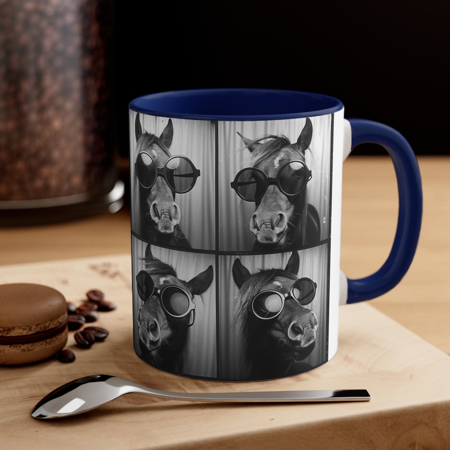 Horse Photo Booth Accent Coffee Mug, 11oz