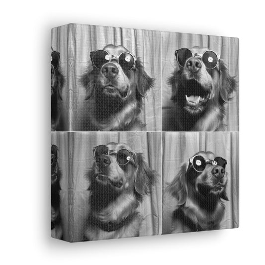 Golden Retriever Photo Booth Canvas