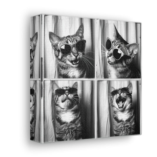 Tabby Cat Photo Booth Canvas