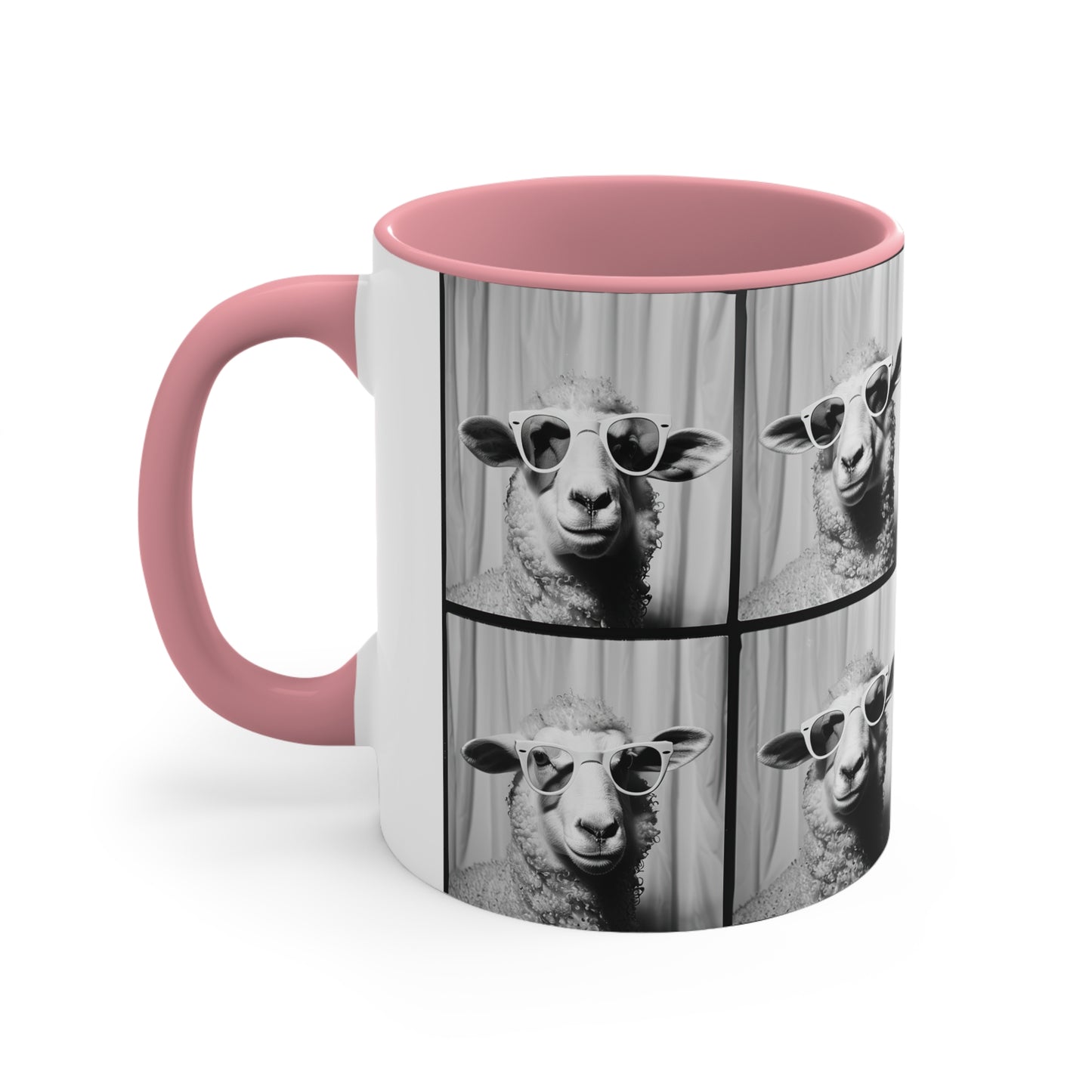 Sheep Photo Booth Accent Coffee Mug, 11oz