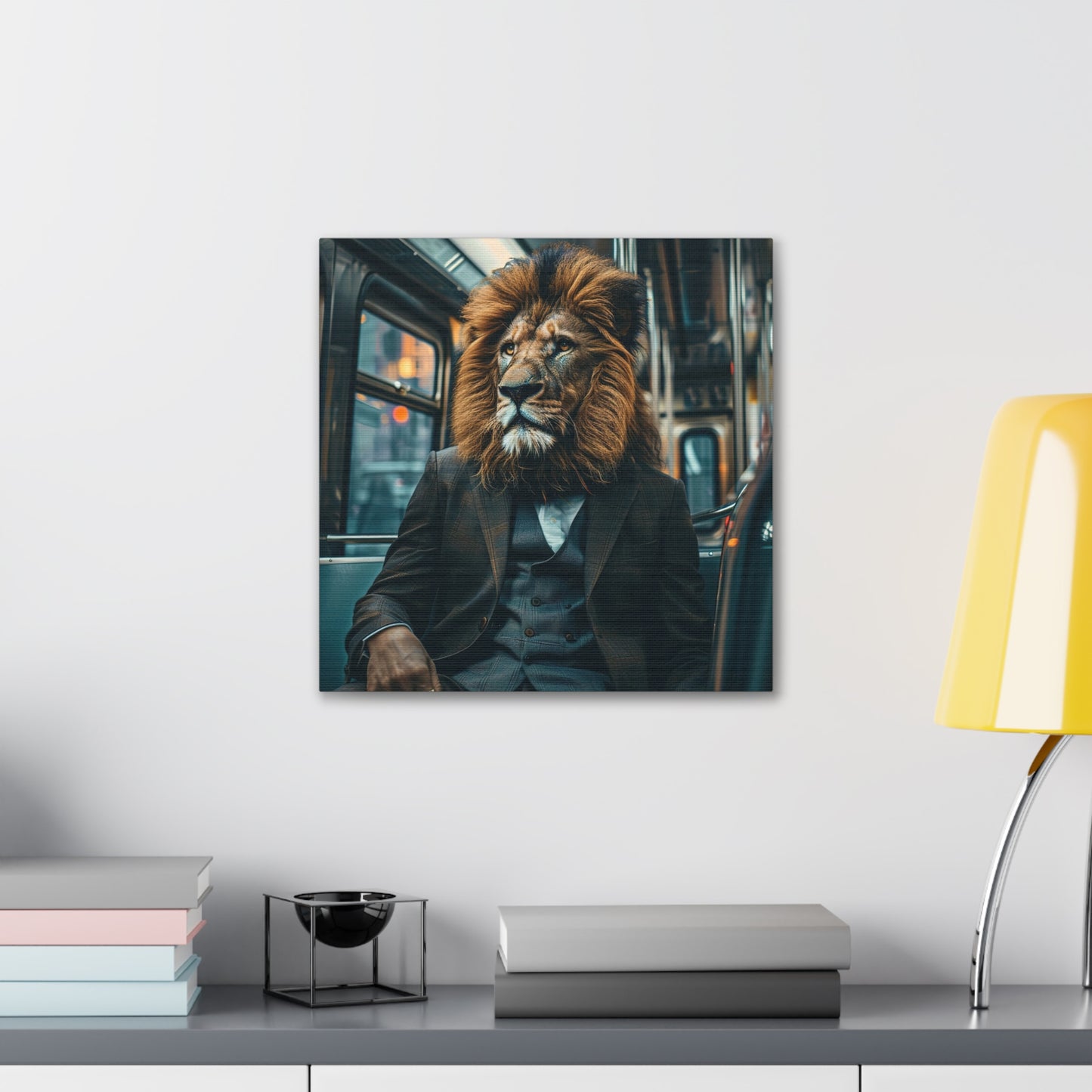 Lion Subway Canvas