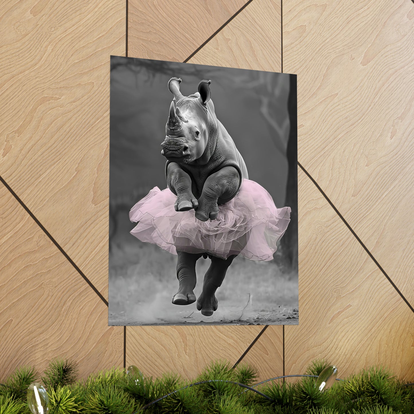 Rhino Tutu, Rhino Wall Art