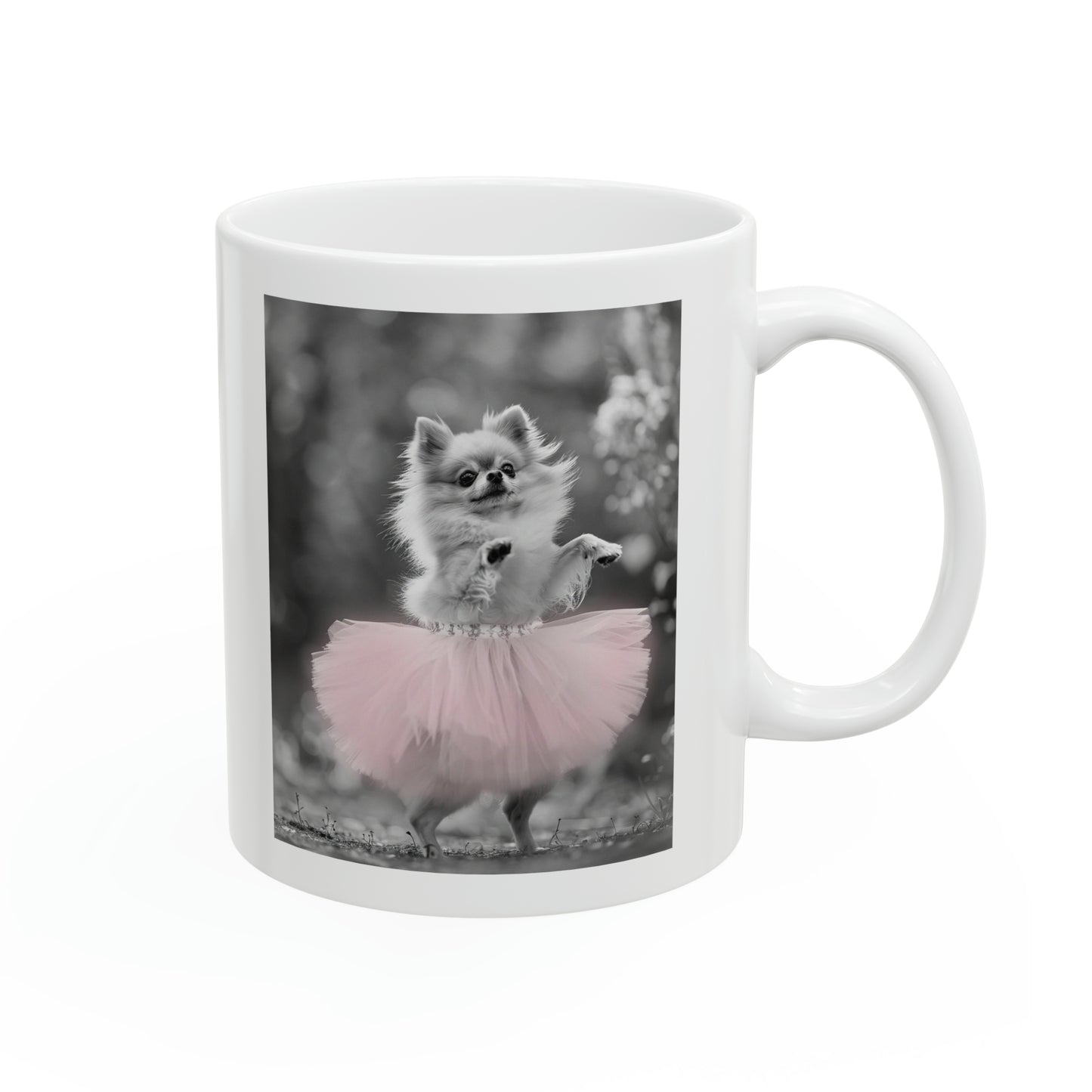 Pomeranian Tutu Ceramic Mug, 11oz