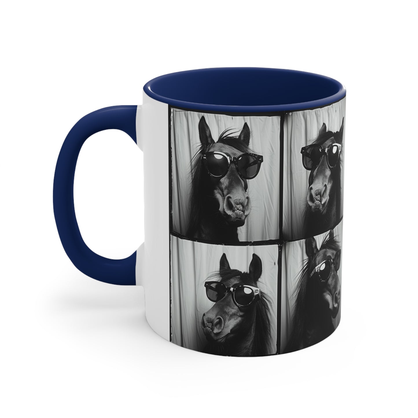 Horse Photo Booth Accent Coffee Mug, 11oz