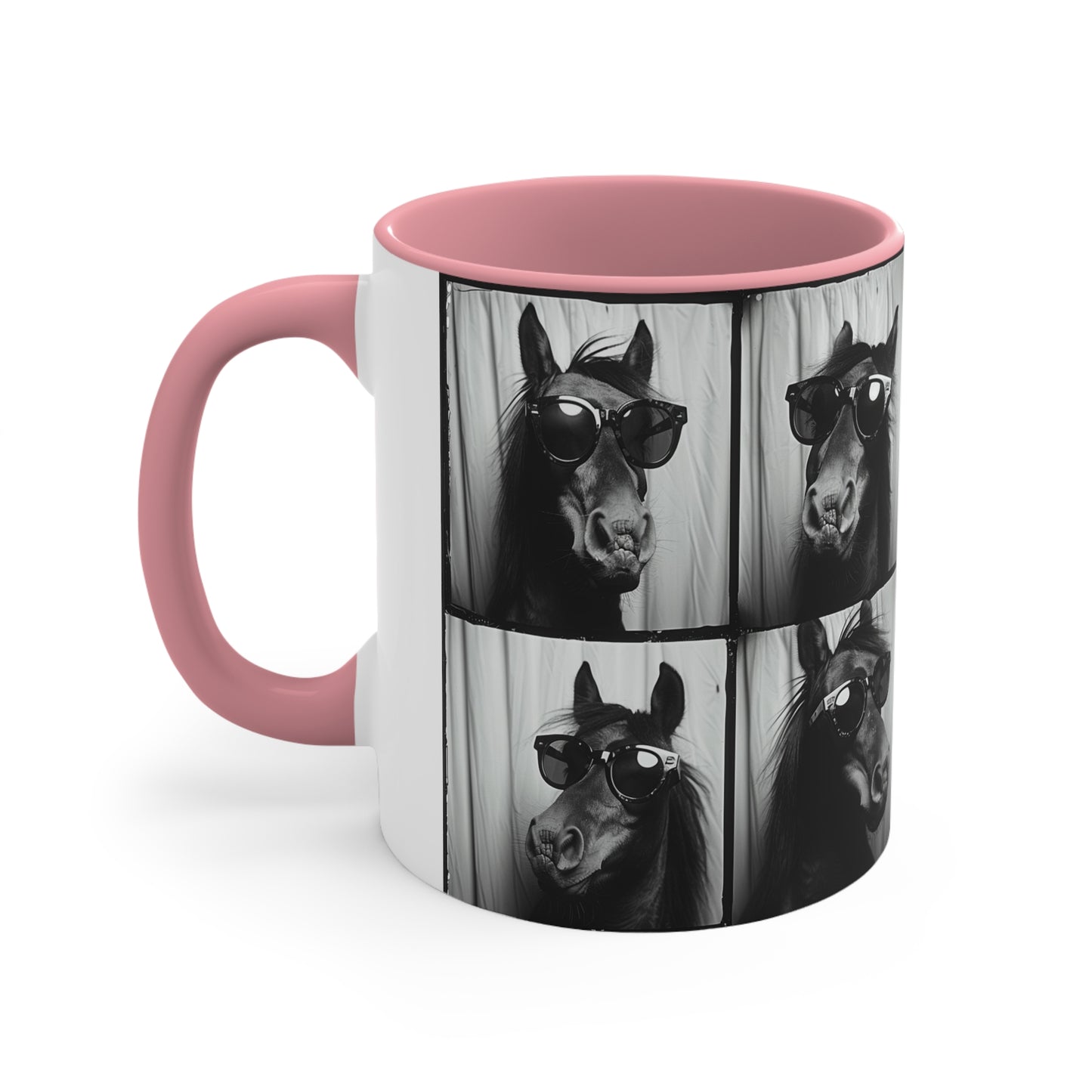 Horse Photo Booth Accent Coffee Mug, 11oz