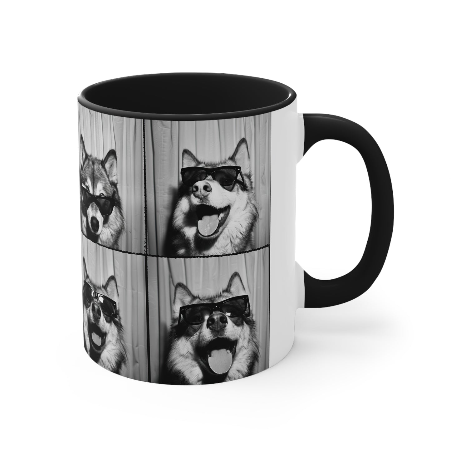 Wolf Photo Booth Accent Coffee Mug, 11oz