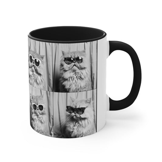 Persian Cat Photo Booth Accent Coffee Mug, 11oz