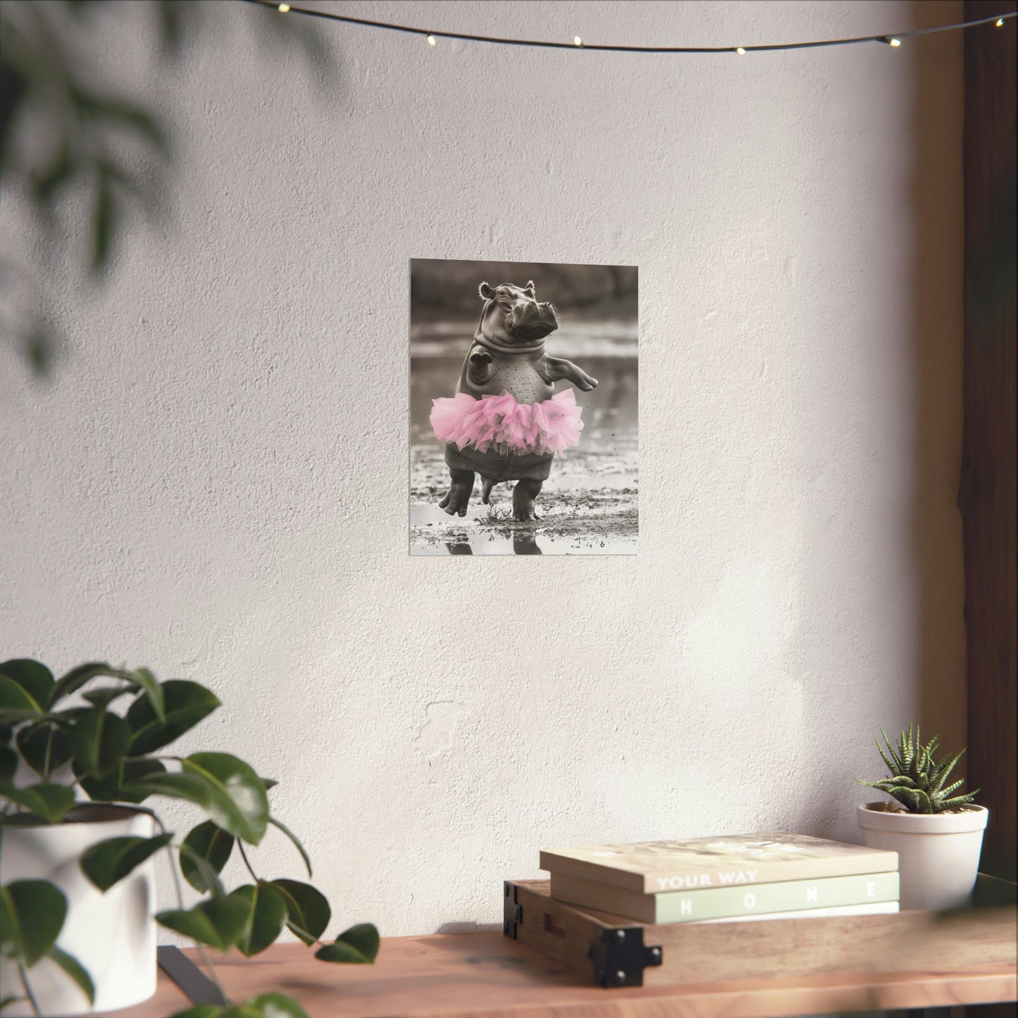 Hippo Tutu, Hippo Wall Art