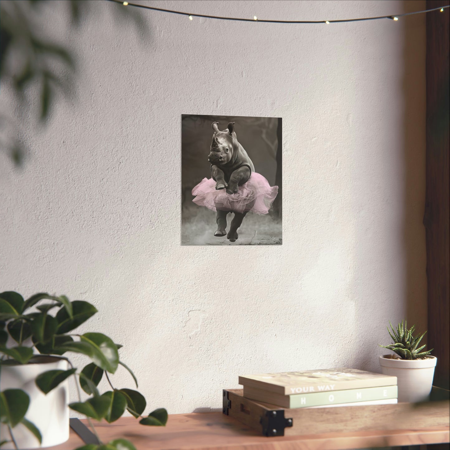 Rhino Tutu, Rhino Wall Art