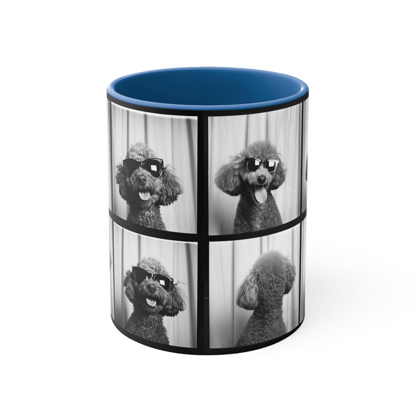 Poodle Photo Booth Accent Coffee Mug, 11oz