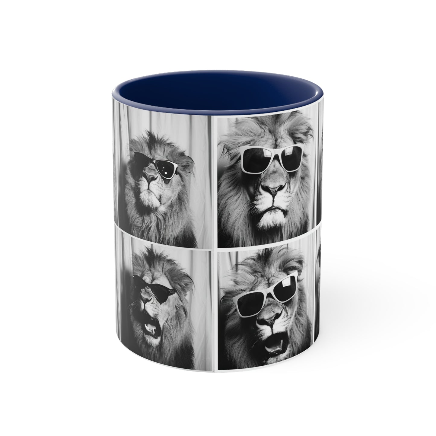 Lion Photo Booth Accent Coffee Mug, 11oz