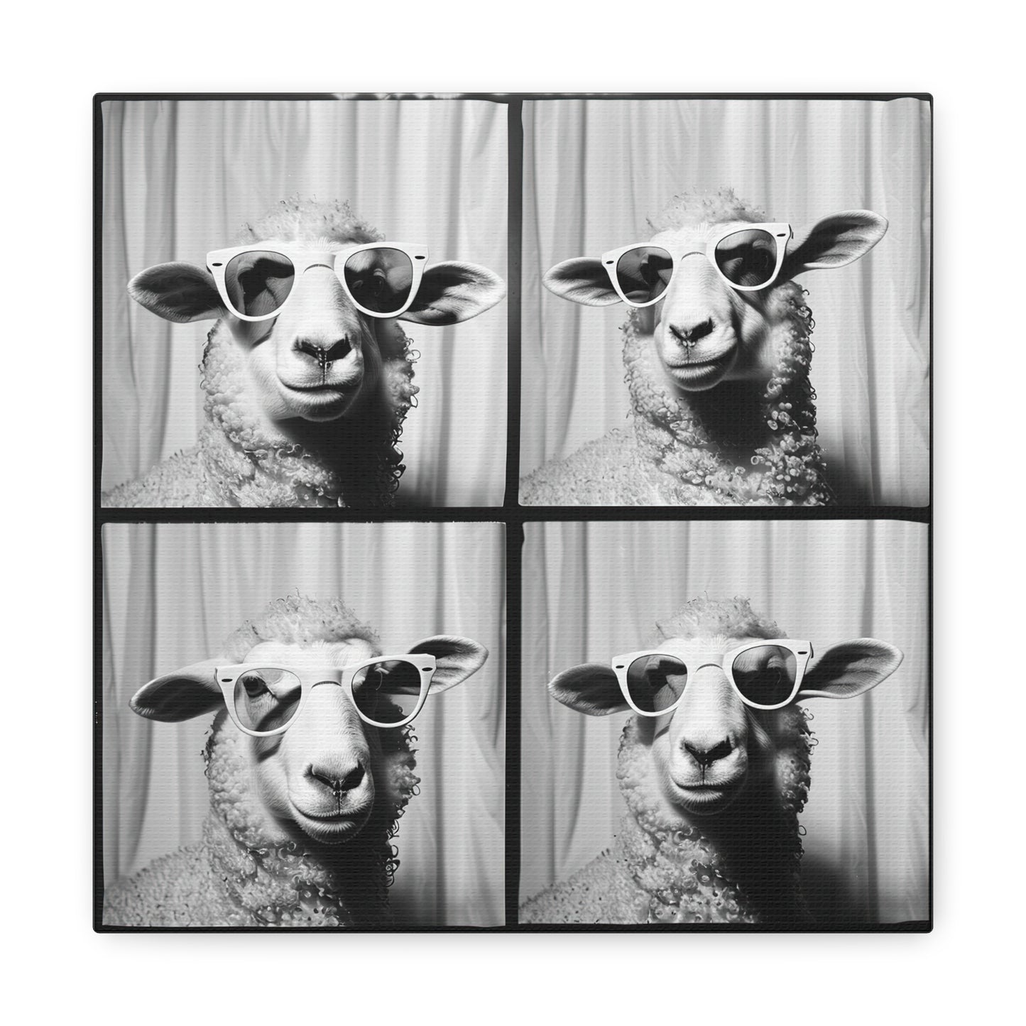 Sheep Photo Booth Canvas