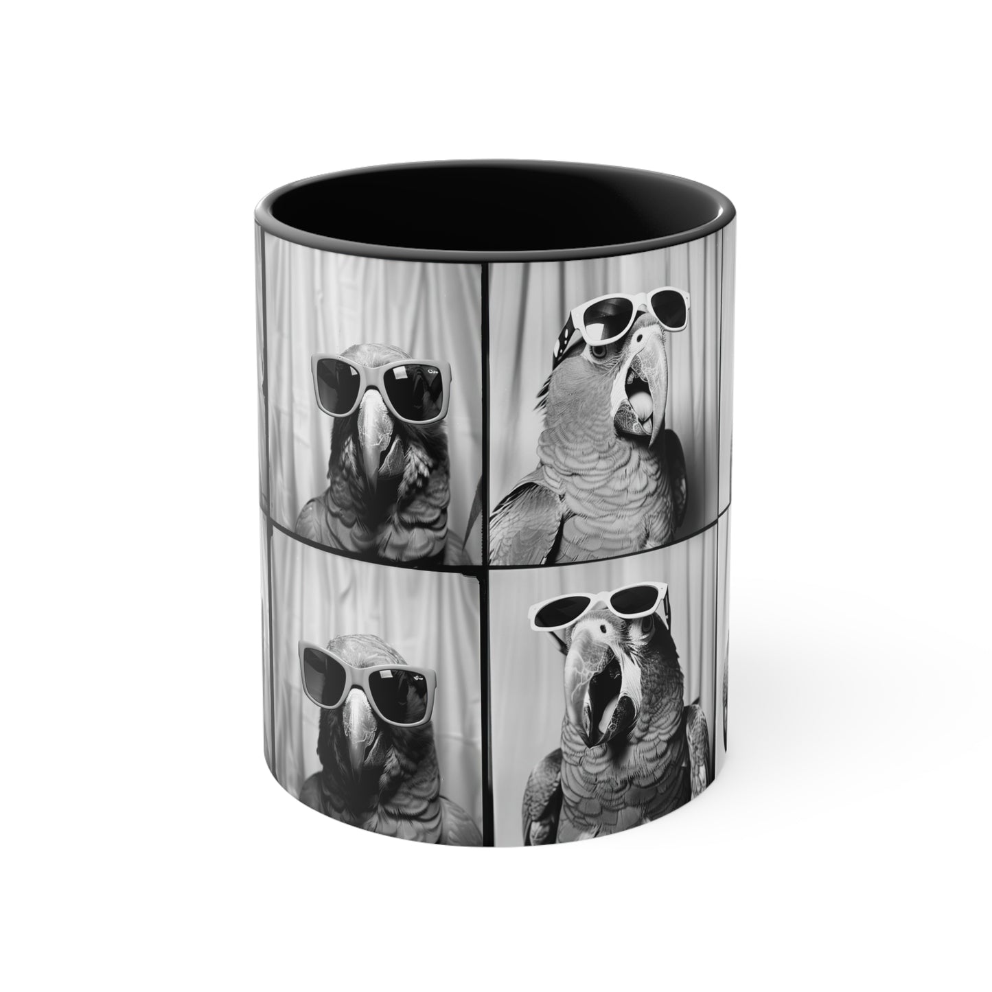 Parrot Photo Booth Accent Coffee Mug, 11oz