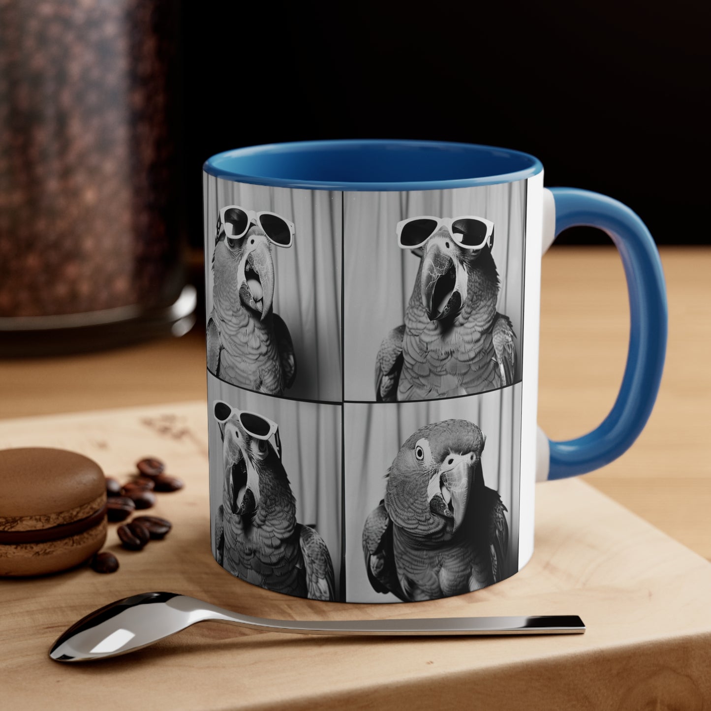 Parrot Photo Booth Accent Coffee Mug, 11oz