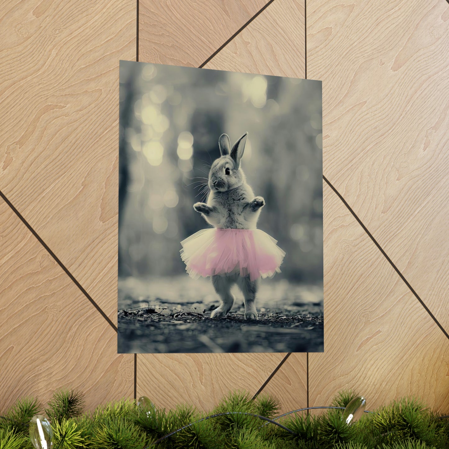 Rabbit Tutu, Rabbit Wall Art