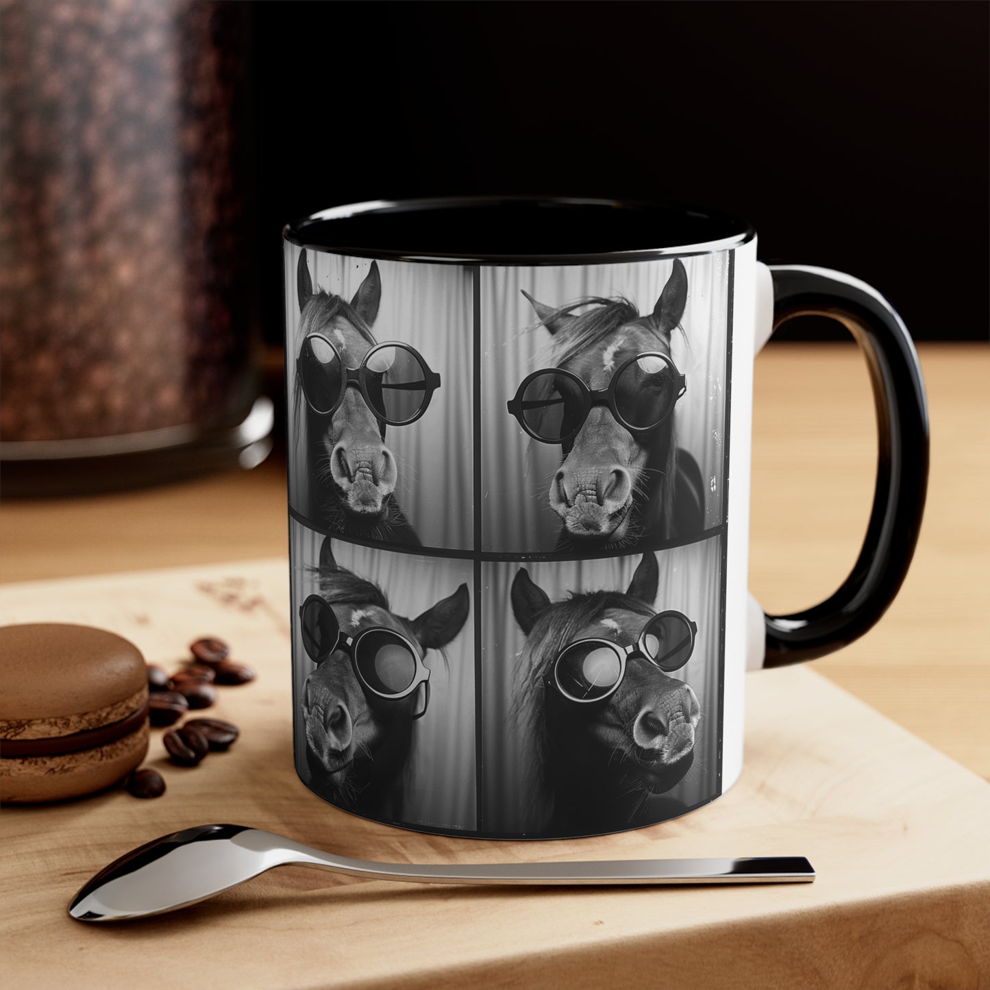 Horse Photo Booth Accent Coffee Mug, 11oz