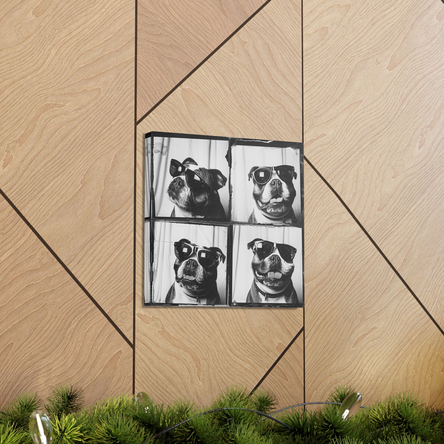 Bulldog Photo Booth Canvas