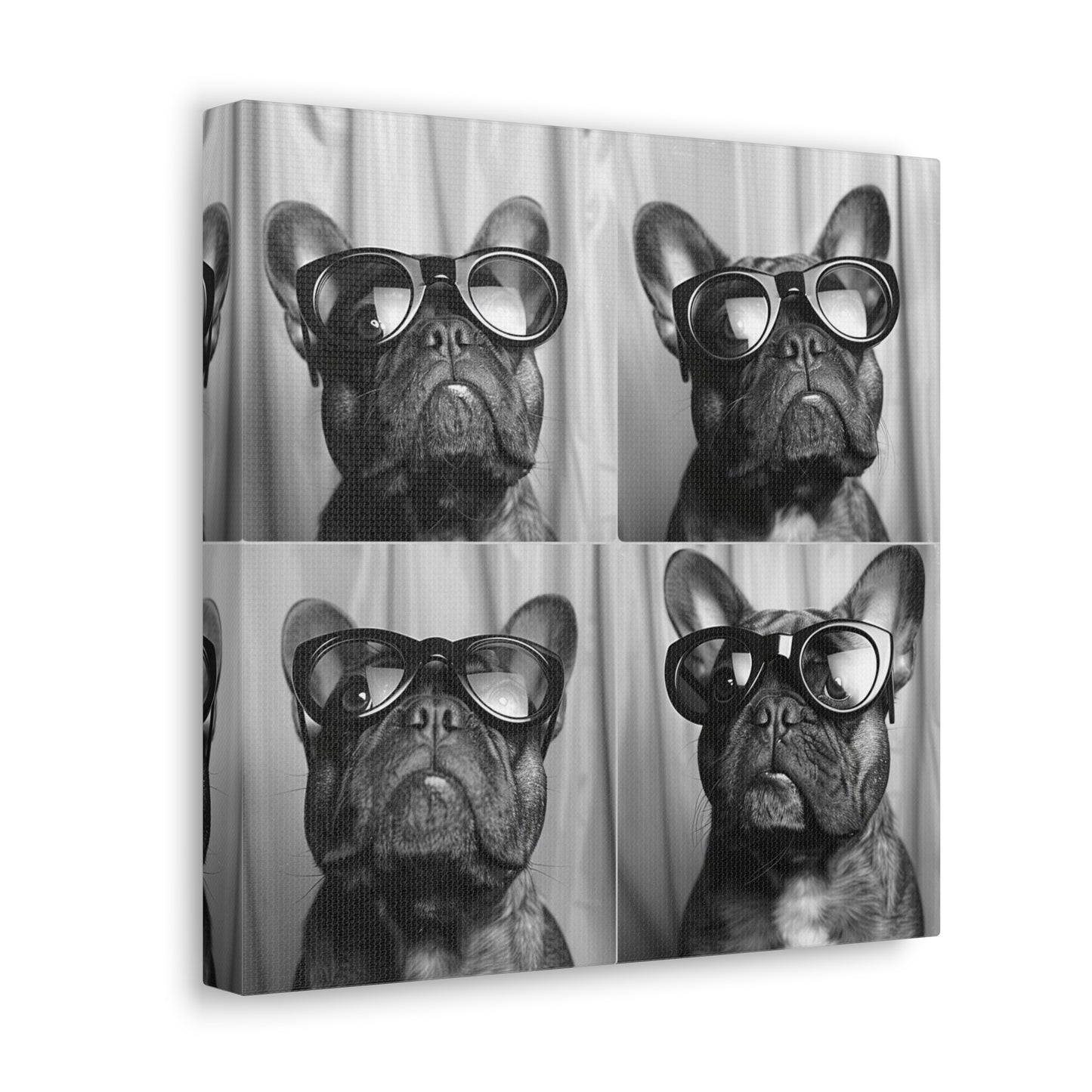 French Bulldog Photo Booth Canvas