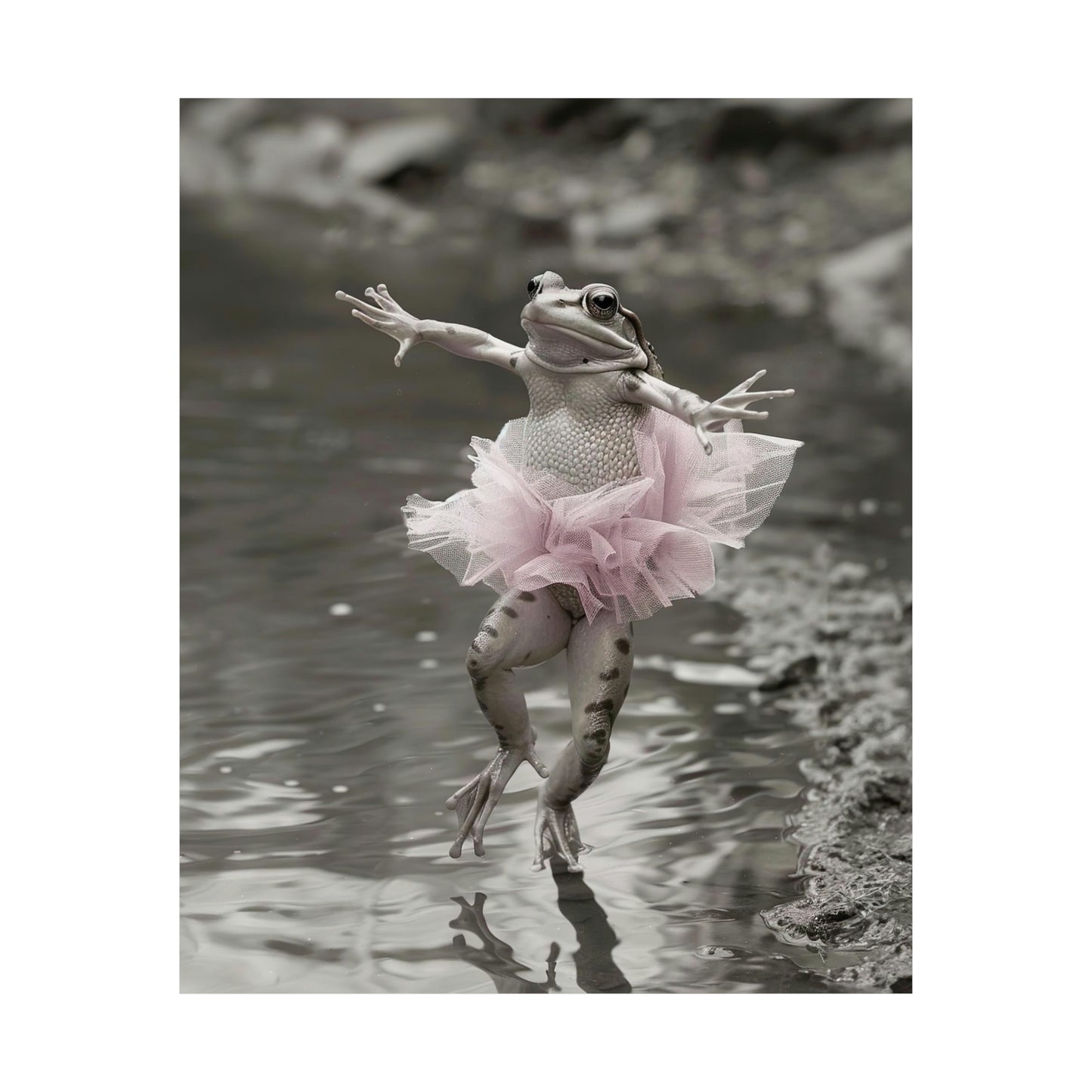 Frog Tutu, Frog Wall Art