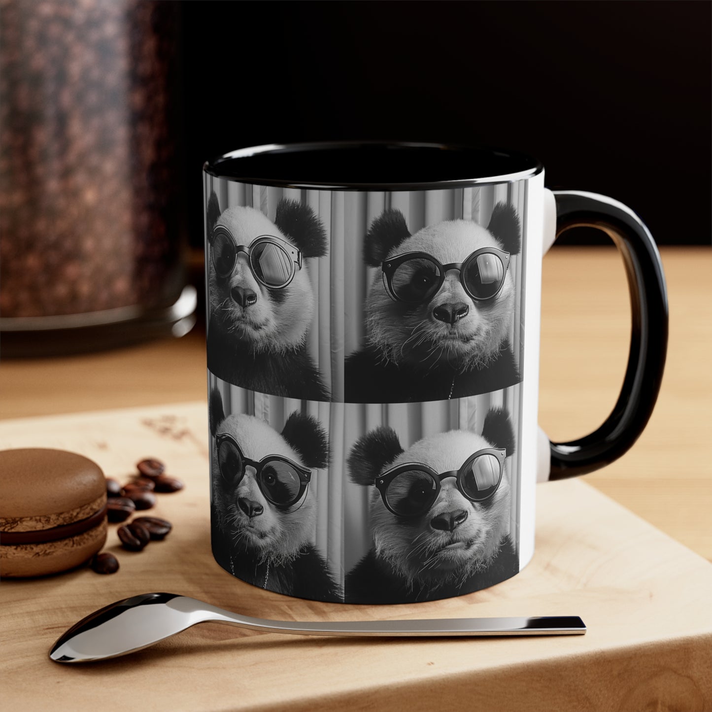 Panda Photo Booth Accent Coffee Mug, 11oz