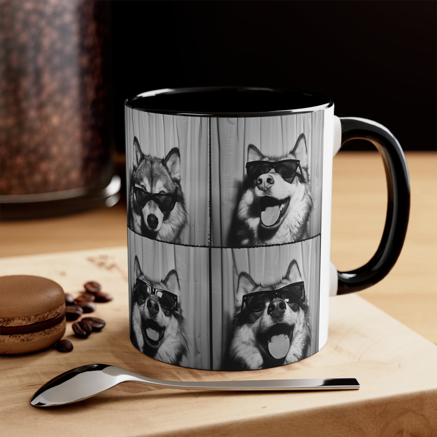 Wolf Photo Booth Accent Coffee Mug, 11oz