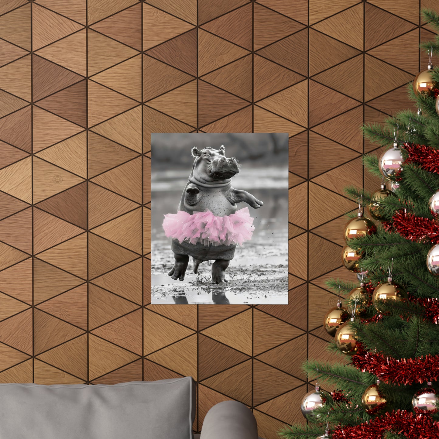 Hippo Tutu, Hippo Wall Art