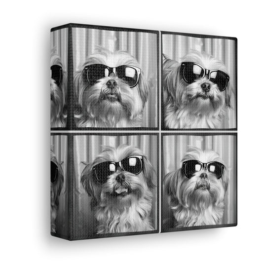 Shih Tzu Photo Booth Canvas