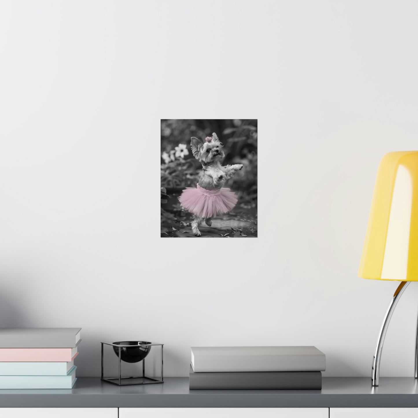 Yorkie Terrier Tutu, Yorkie Terrier Wall Art