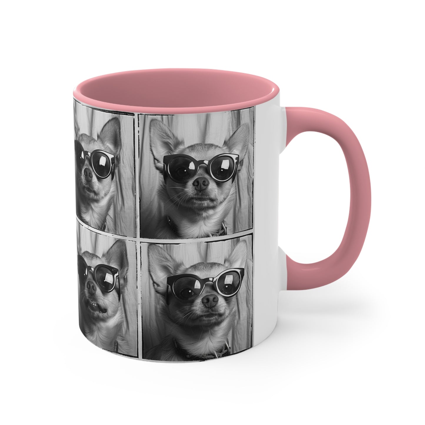 Chihuahua Photo Booth Accent Coffee Mug, 11oz