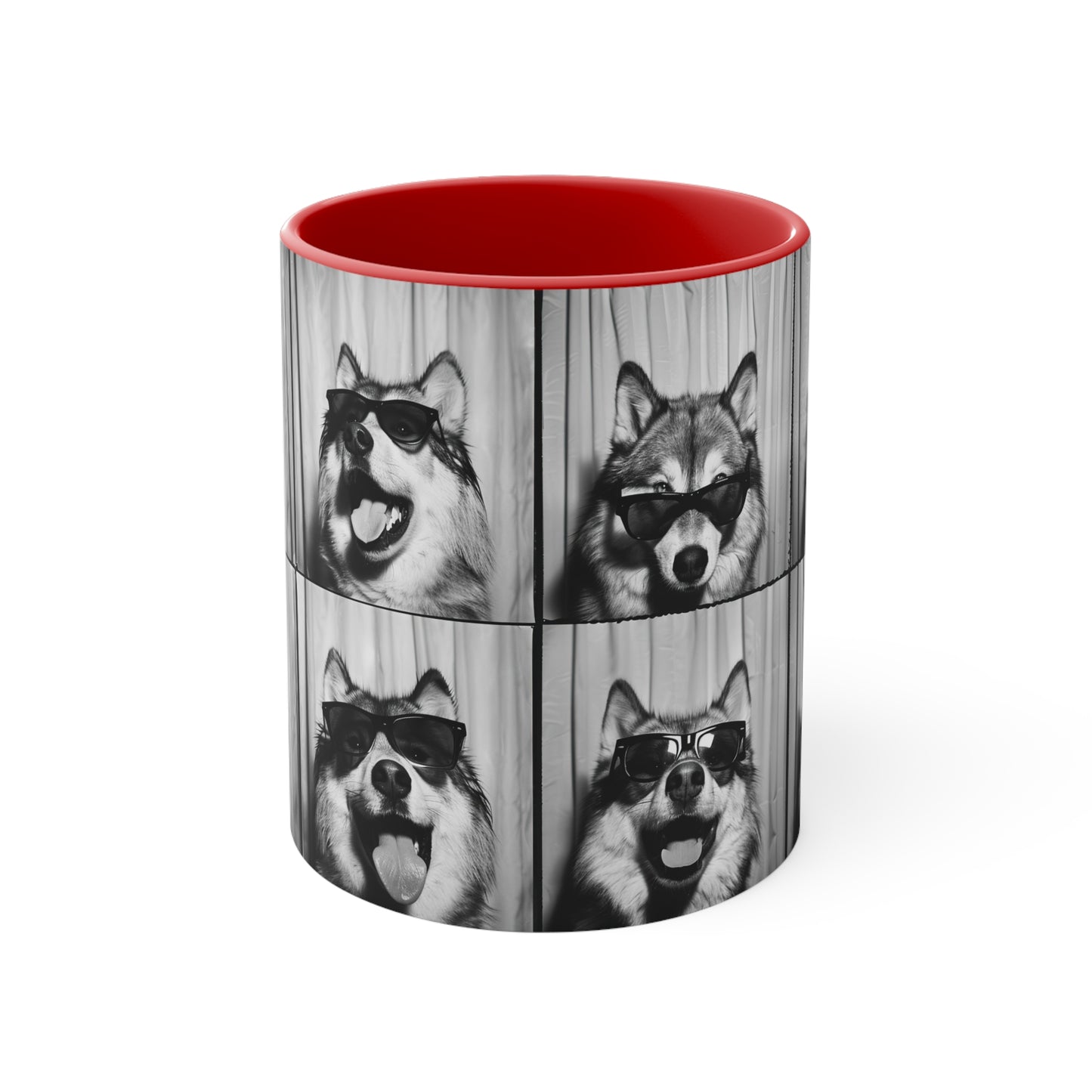 Wolf Photo Booth Accent Coffee Mug, 11oz