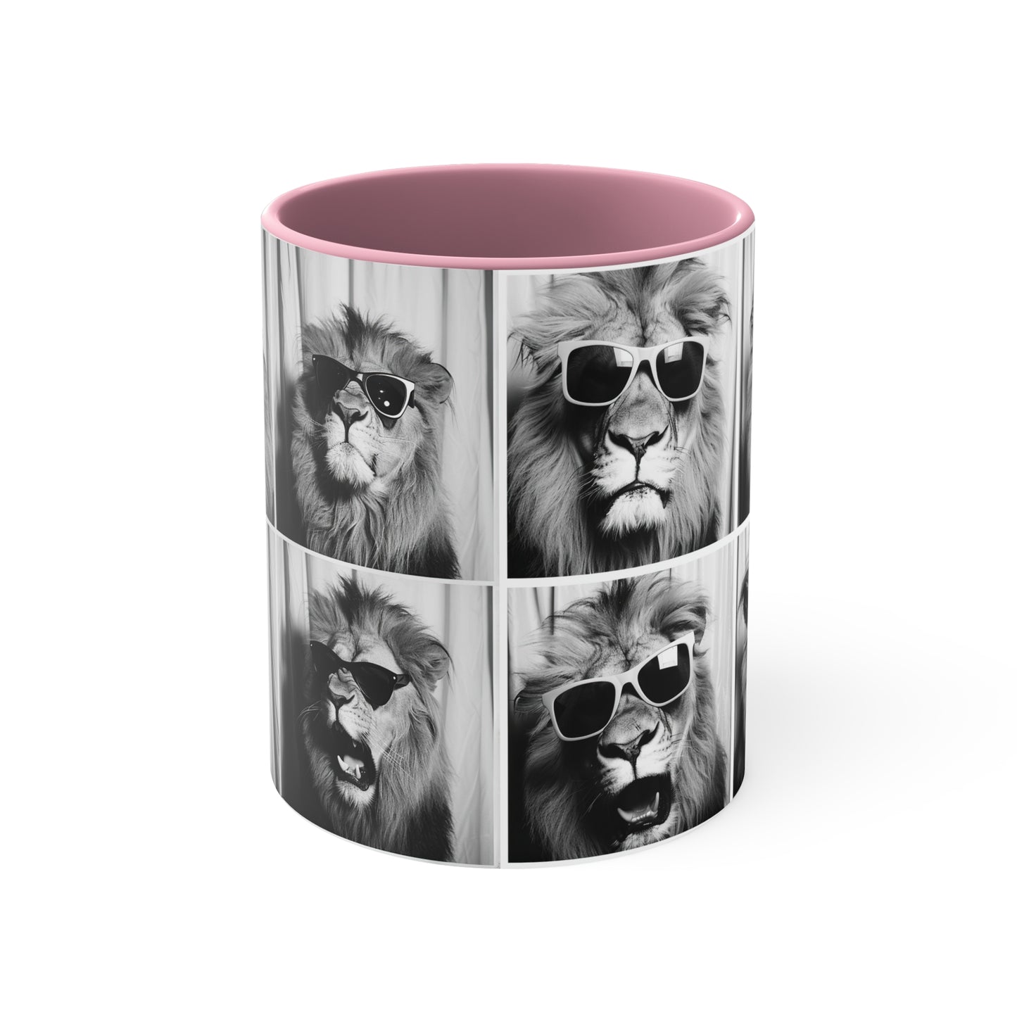 Lion Photo Booth Accent Coffee Mug, 11oz