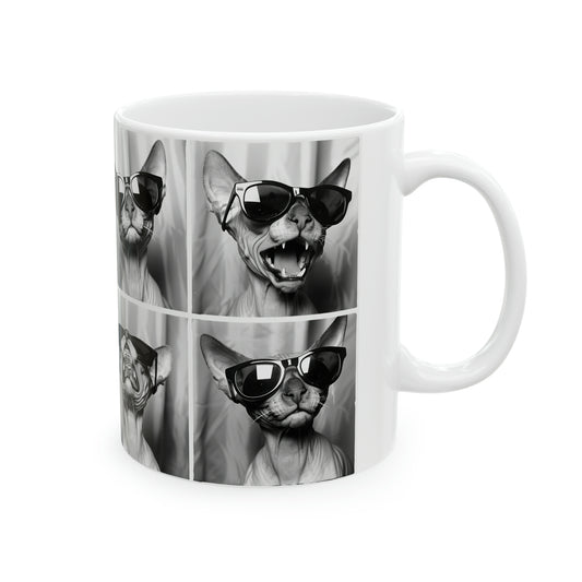 Sphynx Cat Photo Booth 11oz Mug