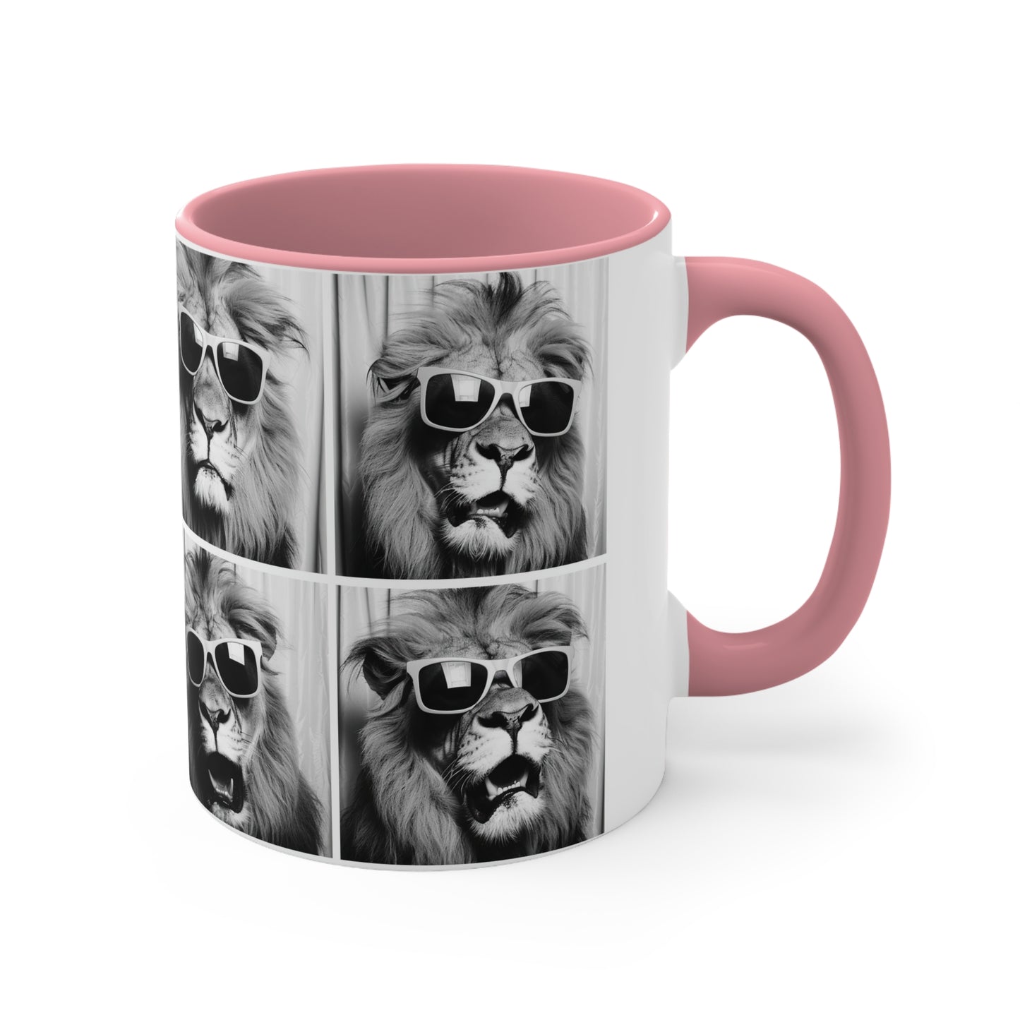 Lion Photo Booth Accent Coffee Mug, 11oz