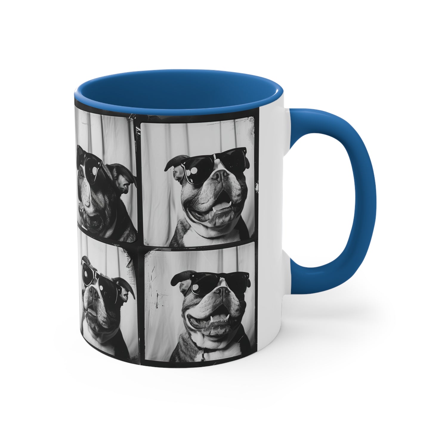 Bulldog Photo Booth Accent Coffee Mug, 11oz