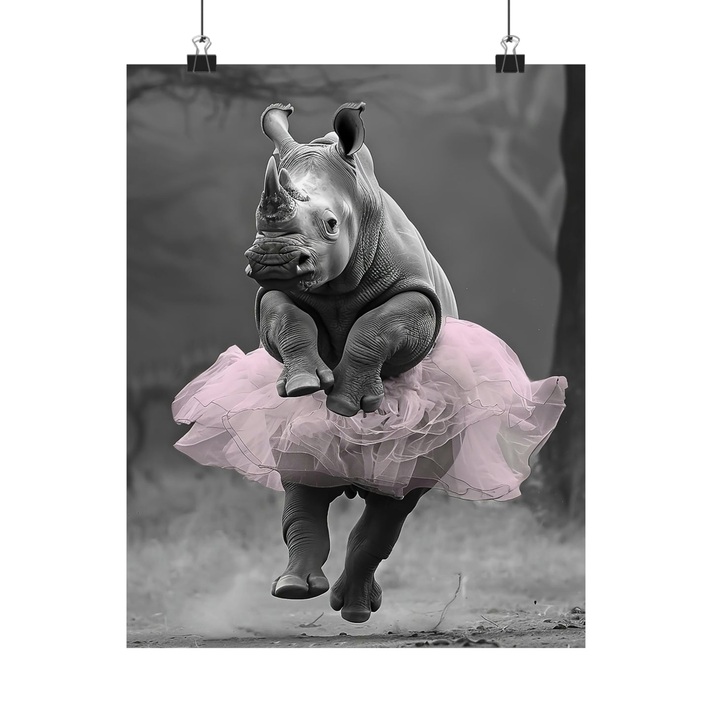 Rhino Tutu, Rhino Wall Art