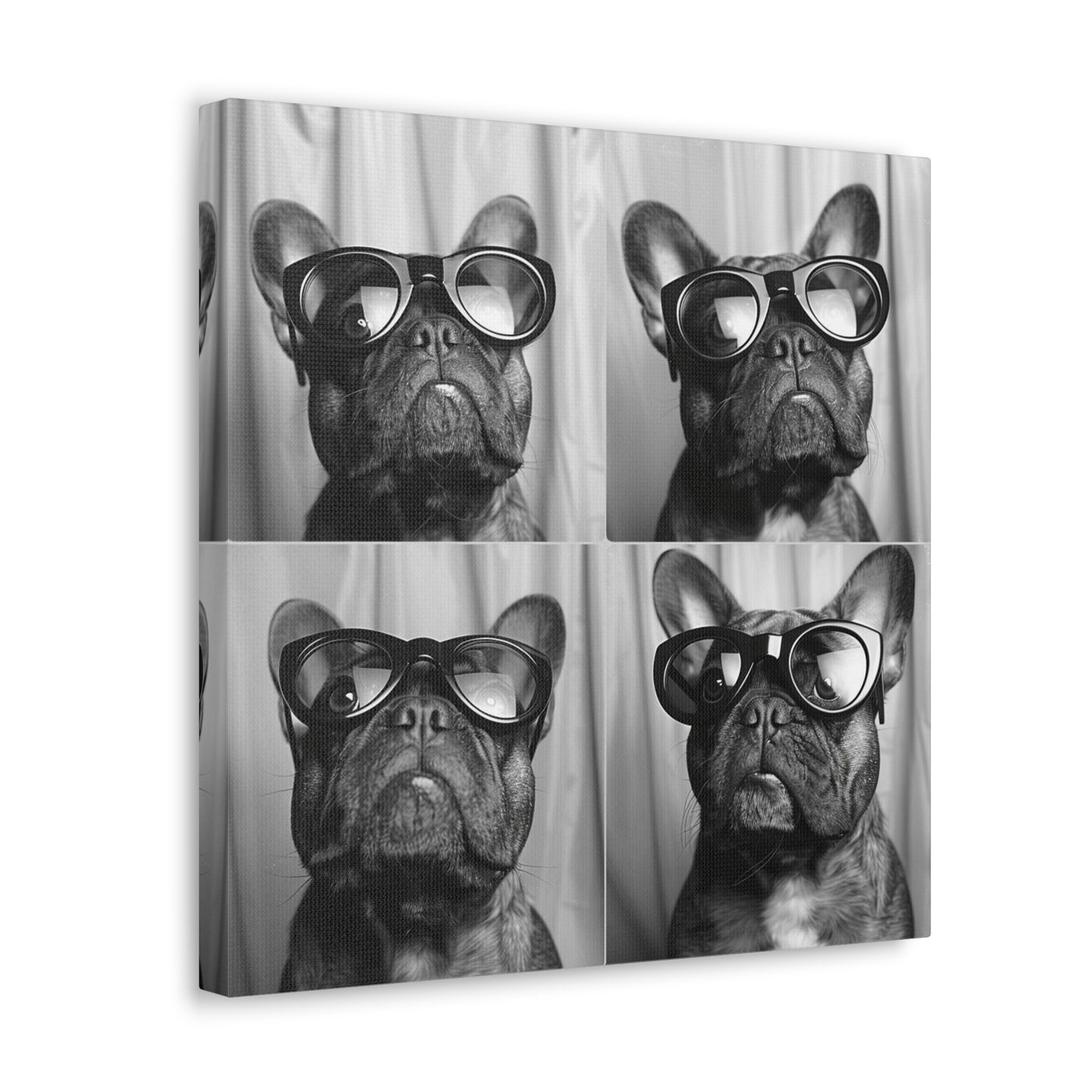 French Bulldog Photo Booth Canvas