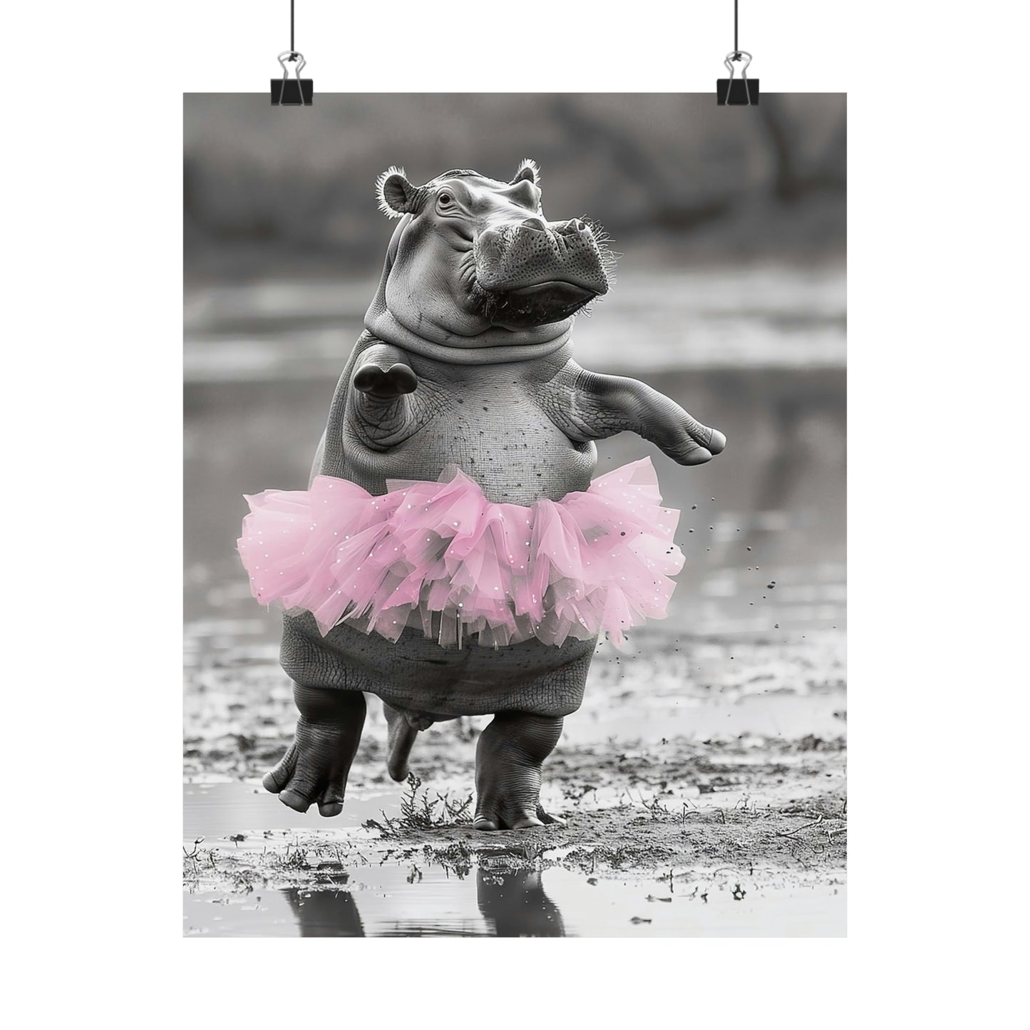 Hippo Tutu, Hippo Wall Art