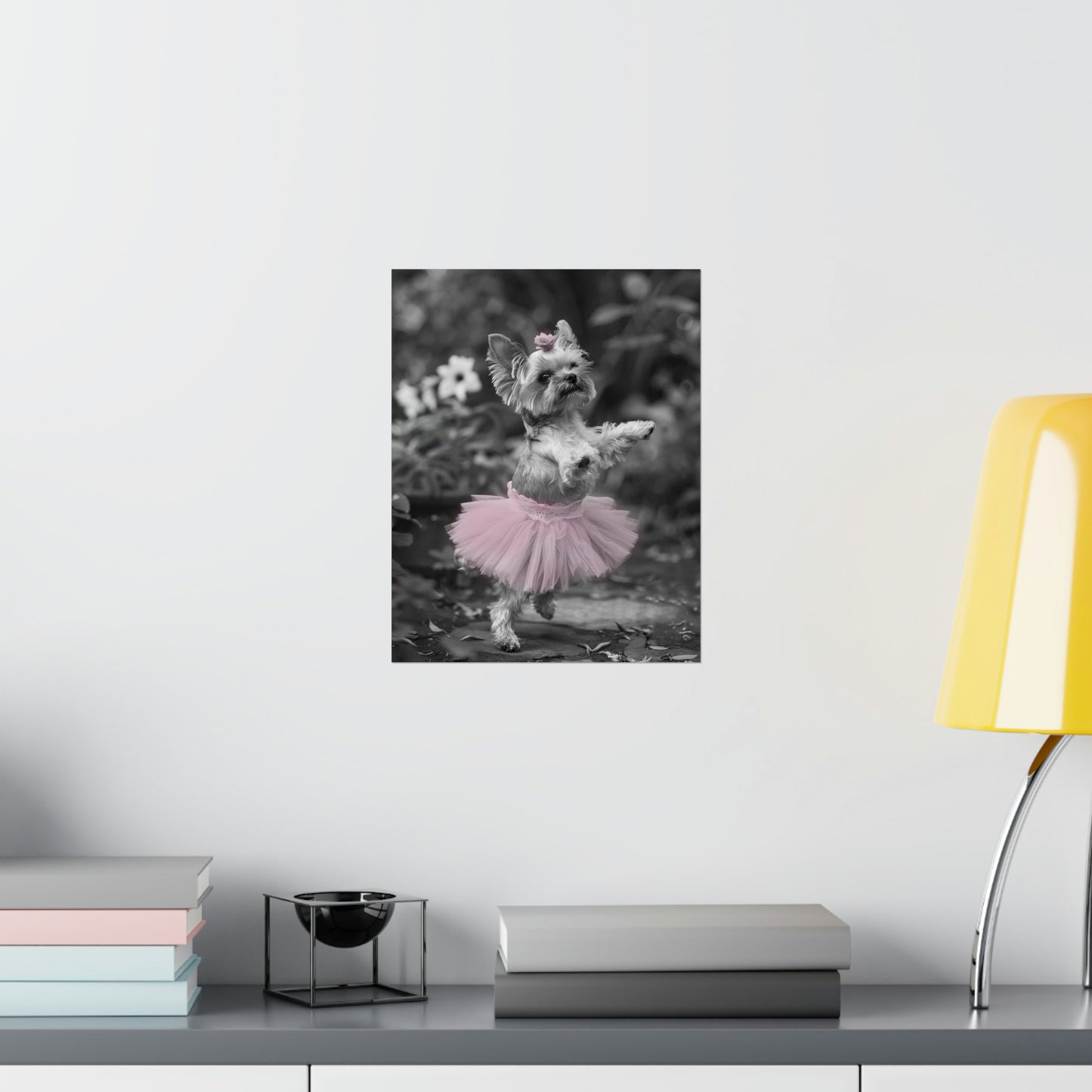 Yorkie Terrier Tutu, Yorkie Terrier Wall Art