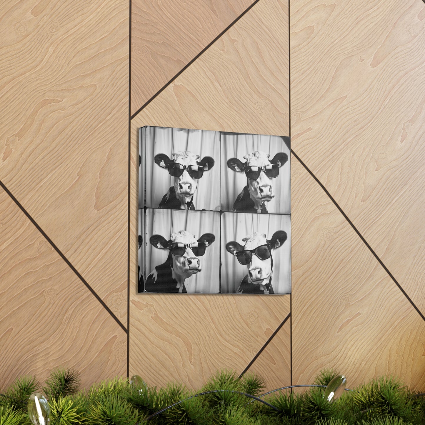 Cow Photo Booth Canvas