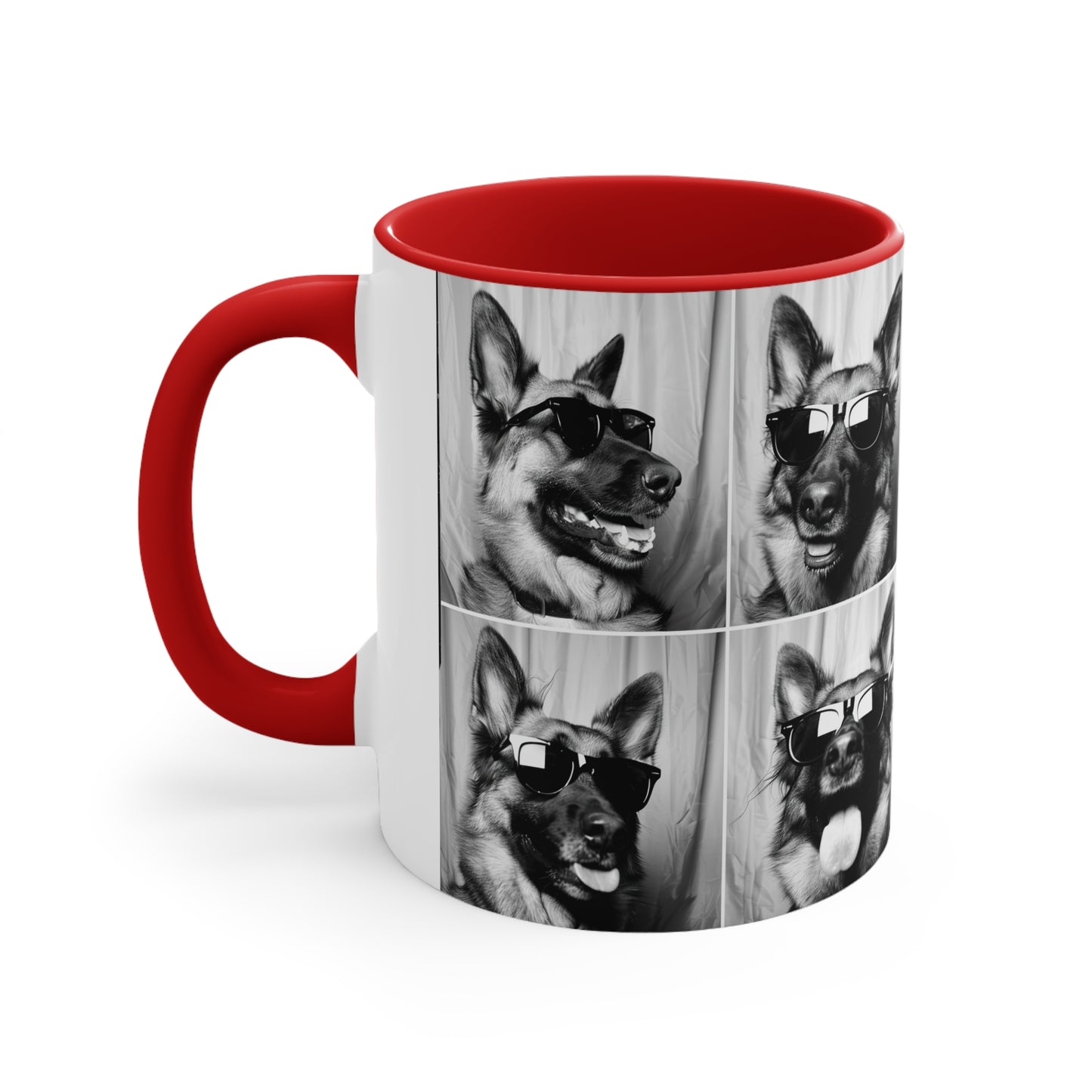 German Shephard Photo Booth Accent Coffee Mug, 11oz