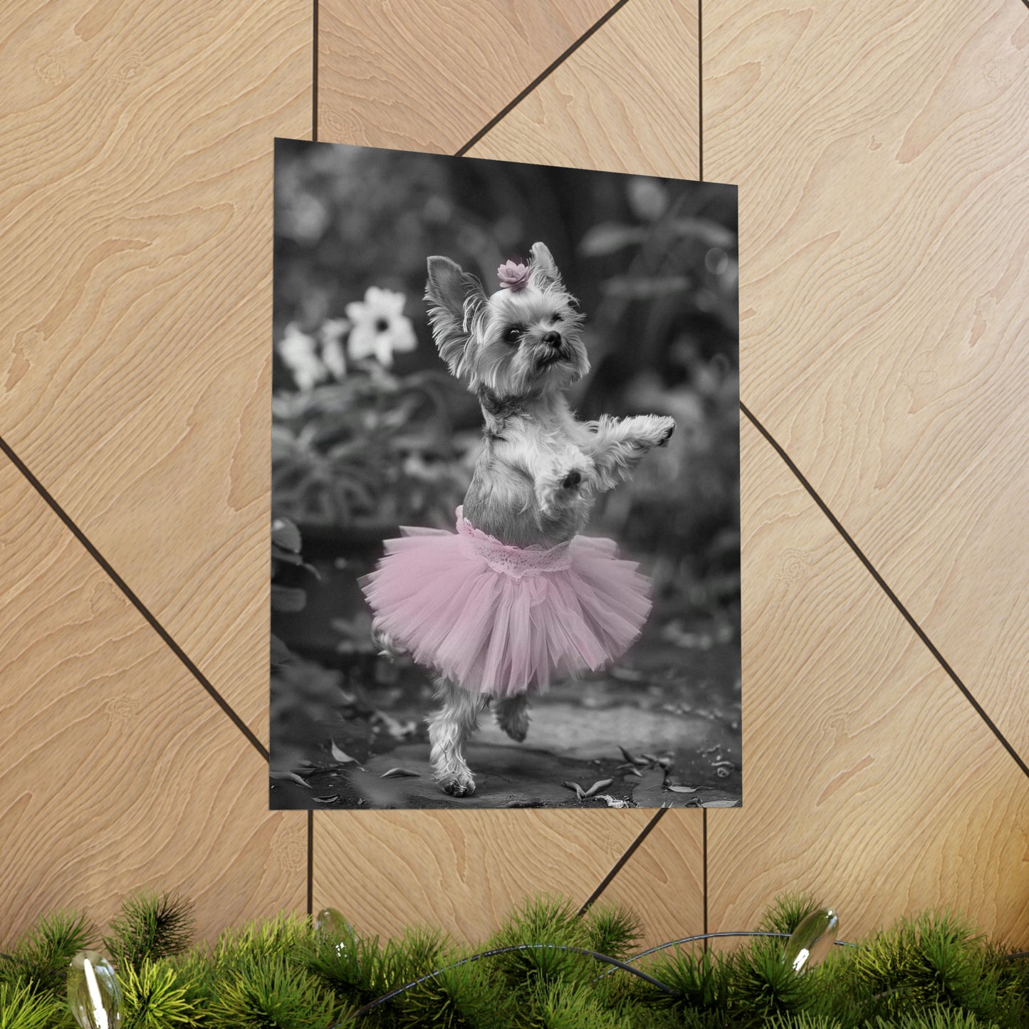 Yorkie Terrier Tutu, Yorkie Terrier Wall Art