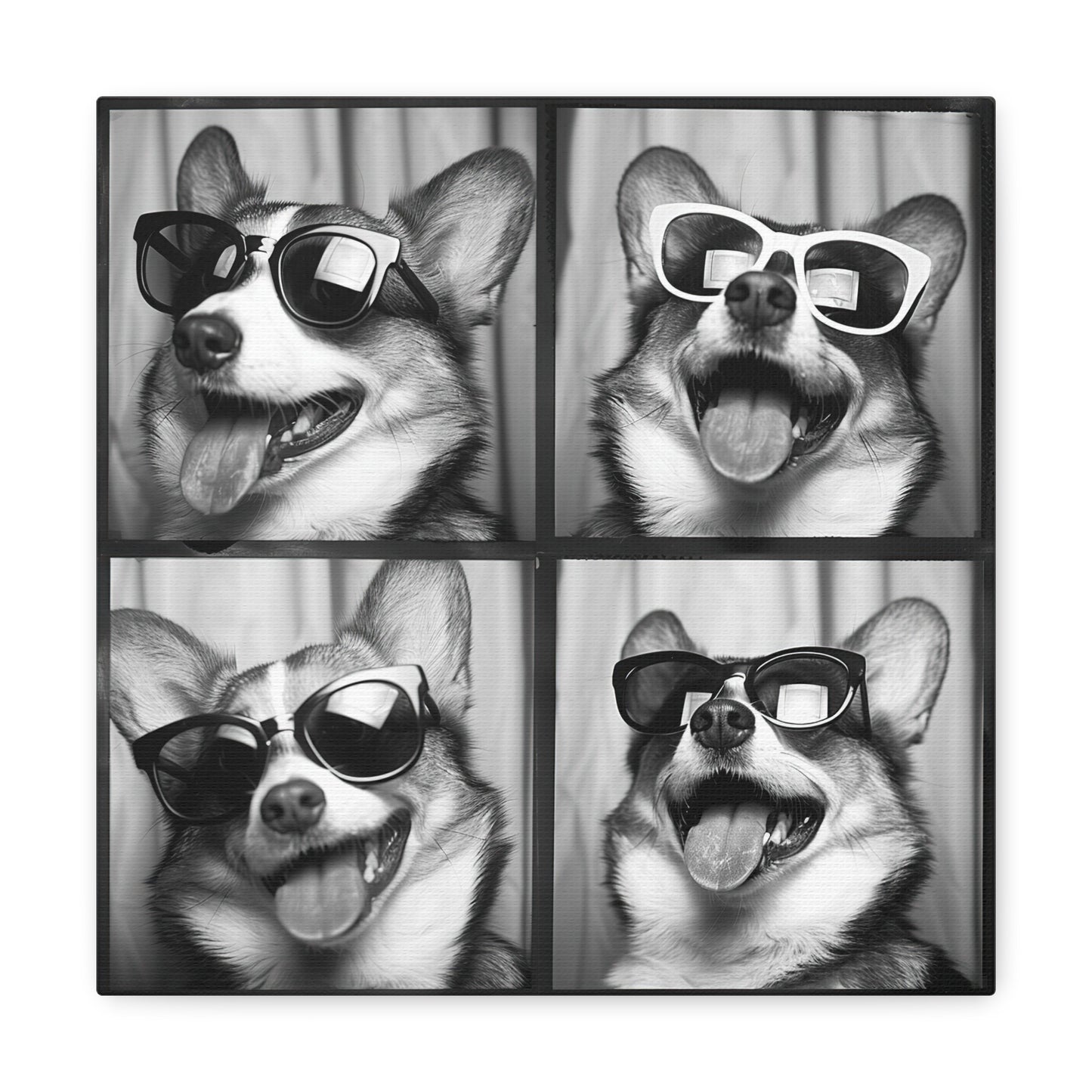 Corgi Photo Booth Canvas