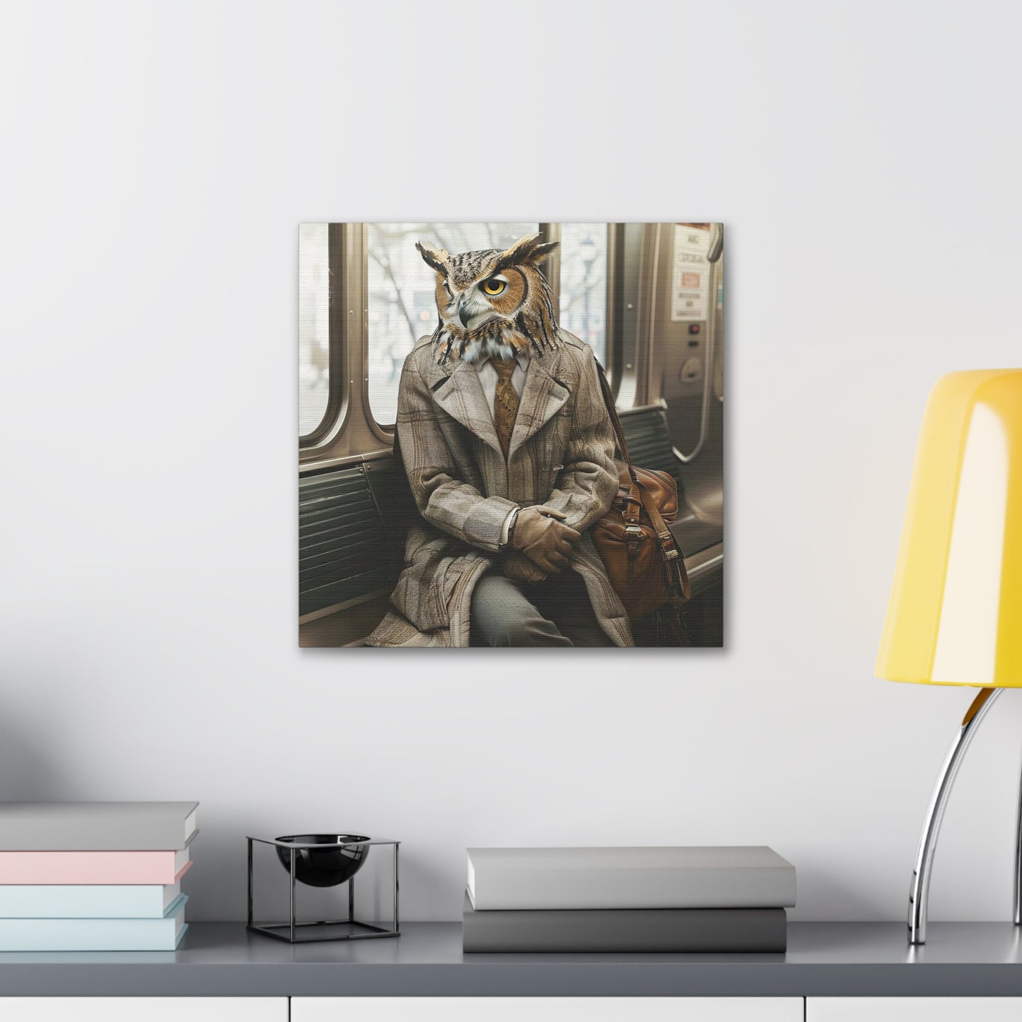 Owl Subway Canvas