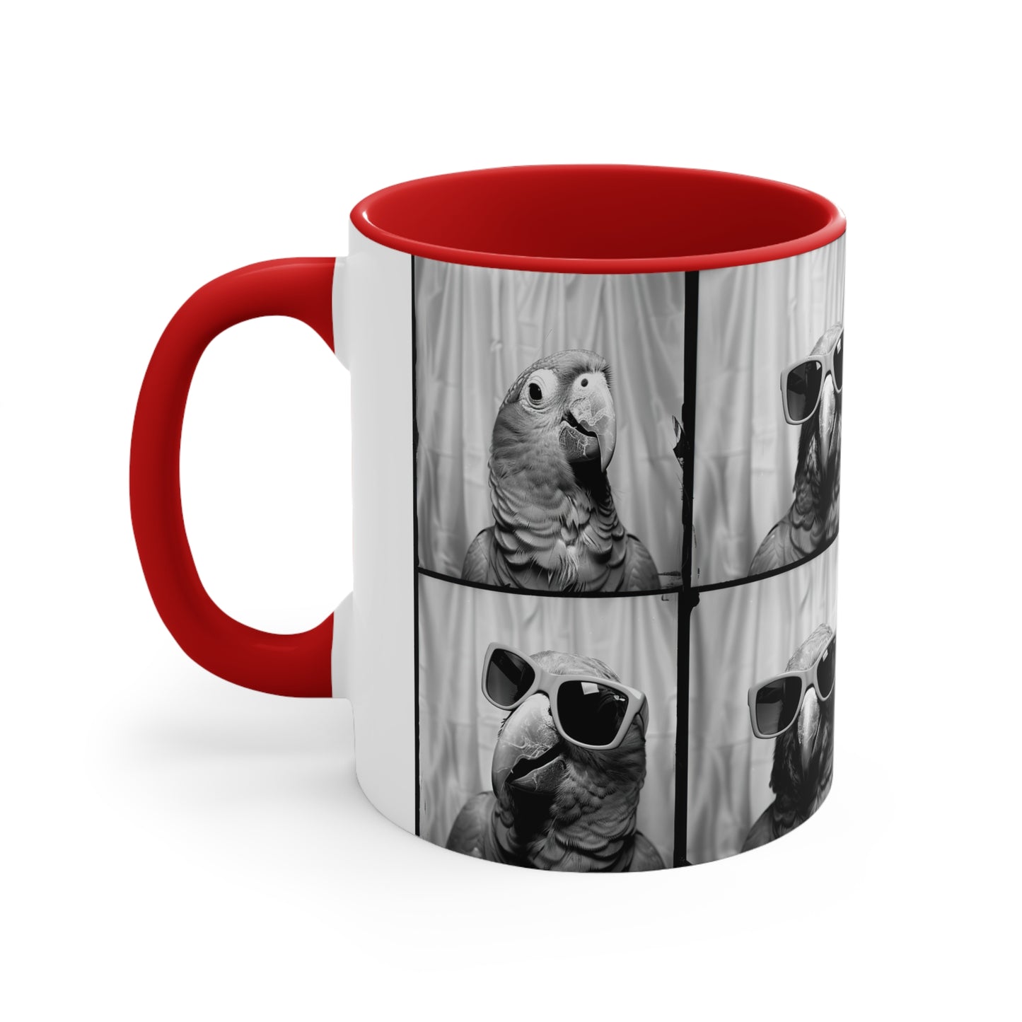 Parrot Photo Booth Accent Coffee Mug, 11oz