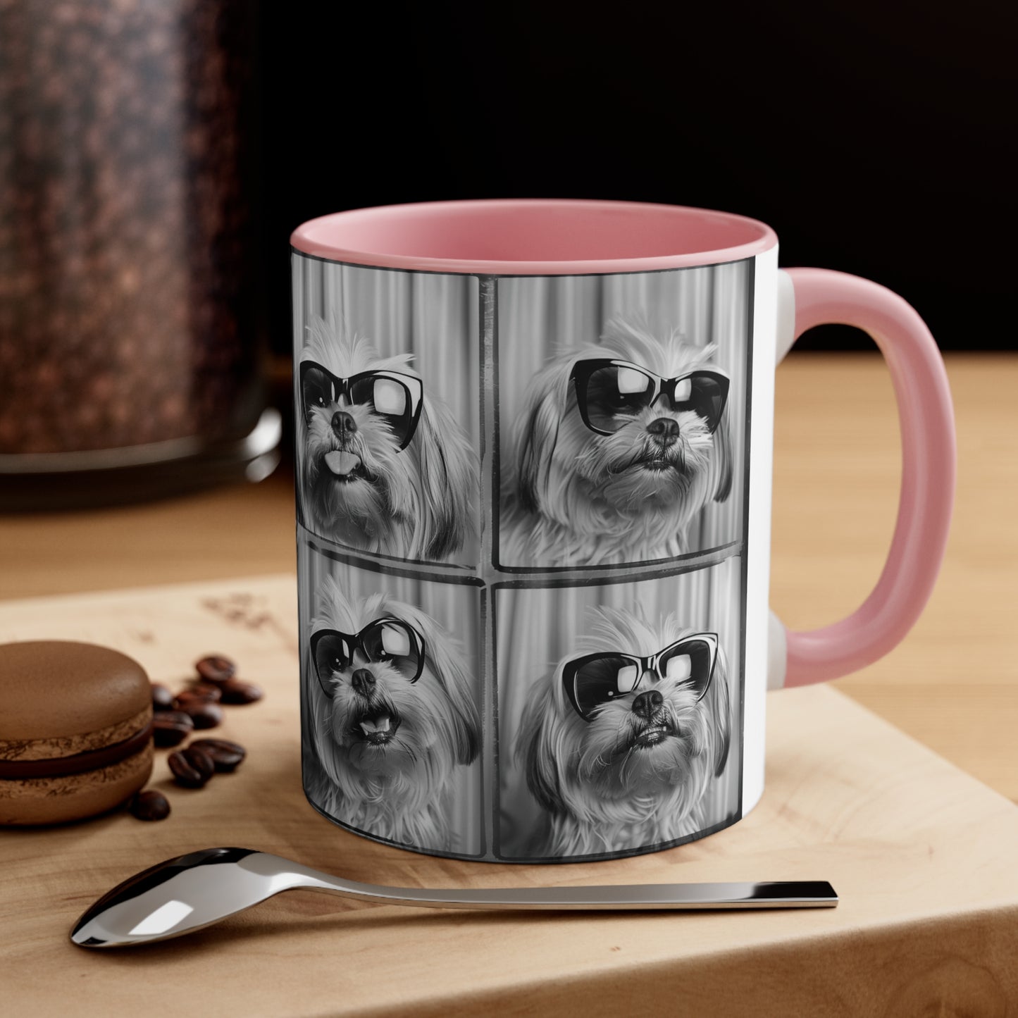 Shih Tzu Photo Booth Accent Coffee Mug, 11oz