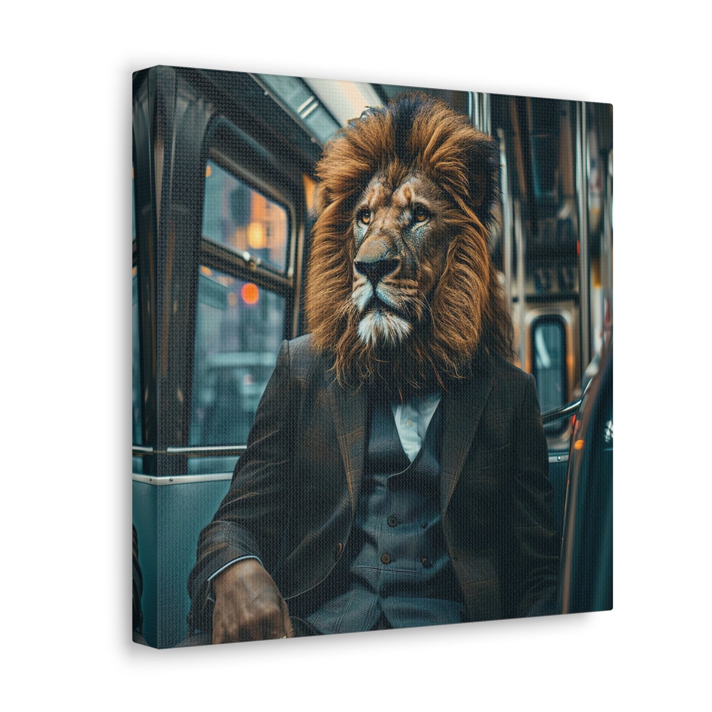 Lion Subway Canvas