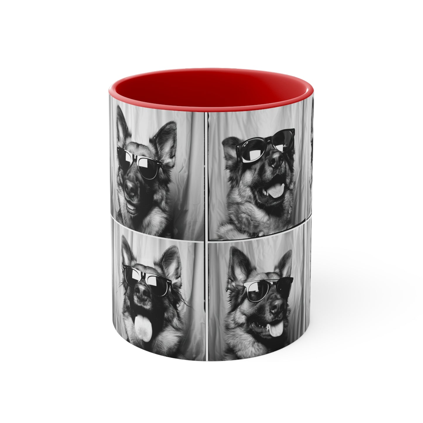 German Shephard Photo Booth Accent Coffee Mug, 11oz