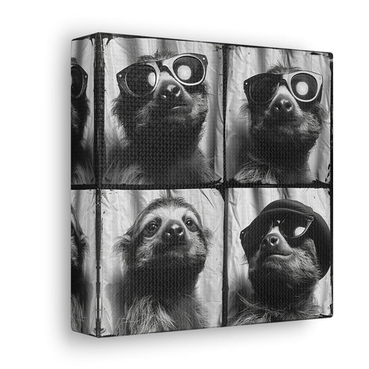 Sloth Photo Booth Canvas