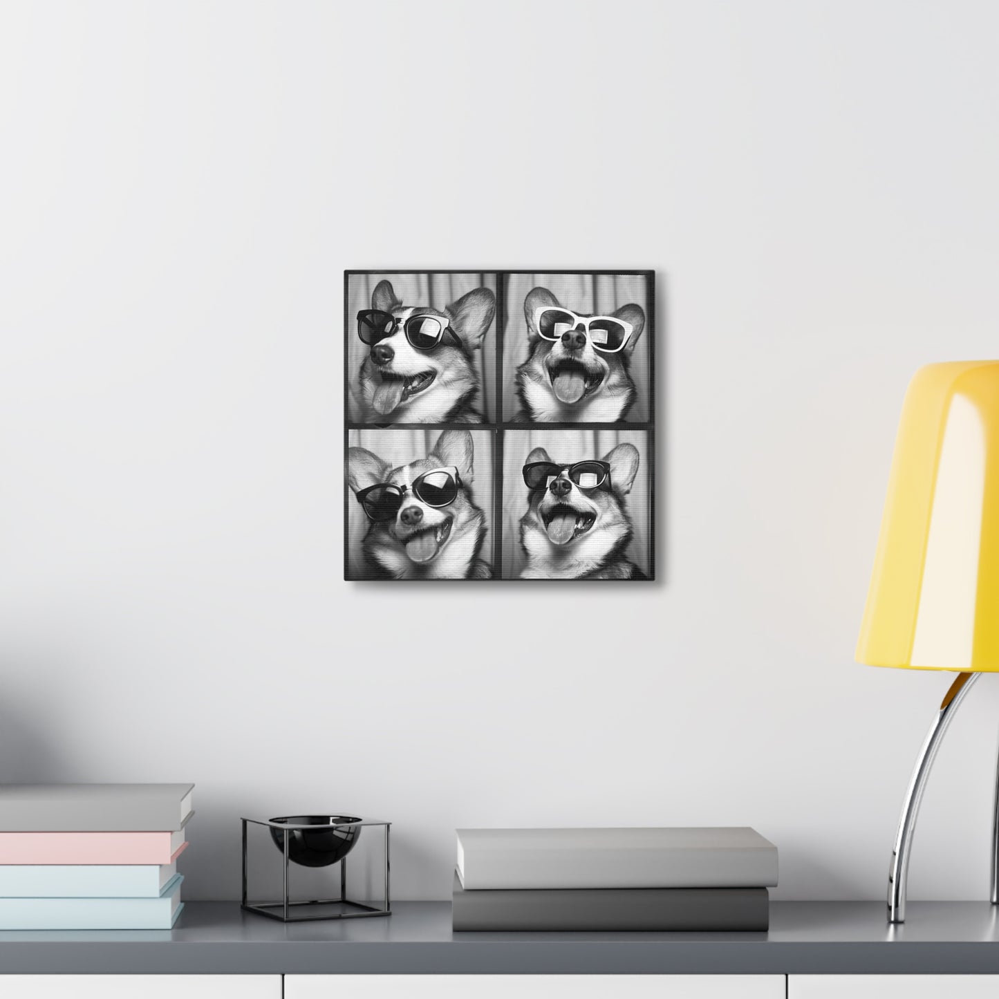 Corgi Photo Booth Canvas